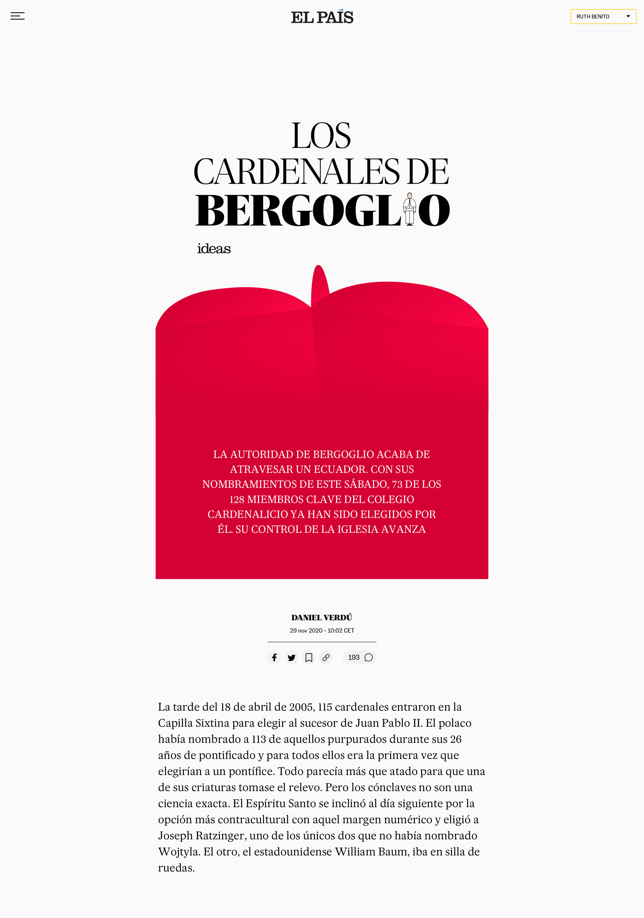 Los cardenales de Bergoglio